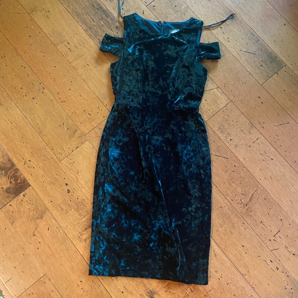 Vince Camuto Velvet Green Dress